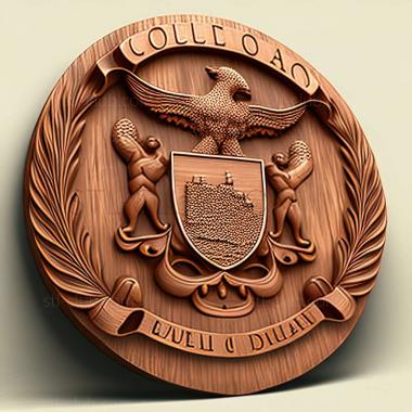 3D model Equatorial Guinea  Republic of Equatorial Guinea (STL)